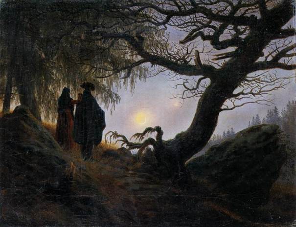 Friedrich, Caspar David: Man and Woman Contemplating the Moon